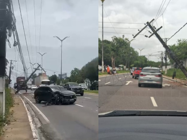 Acidente de Trânsito: congestionamento na Av. do Turismo hoje