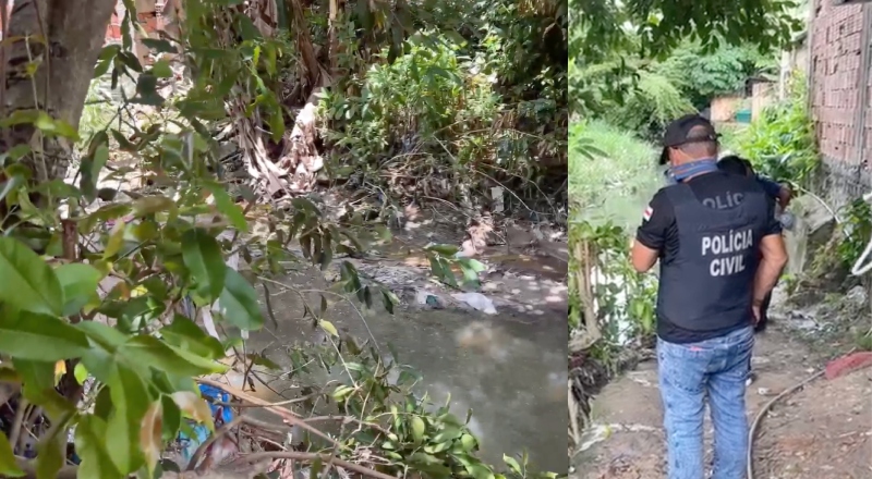 Perna humana é descoberta nas proximidades de um igarapé no Mutirão; assista ao vídeo.