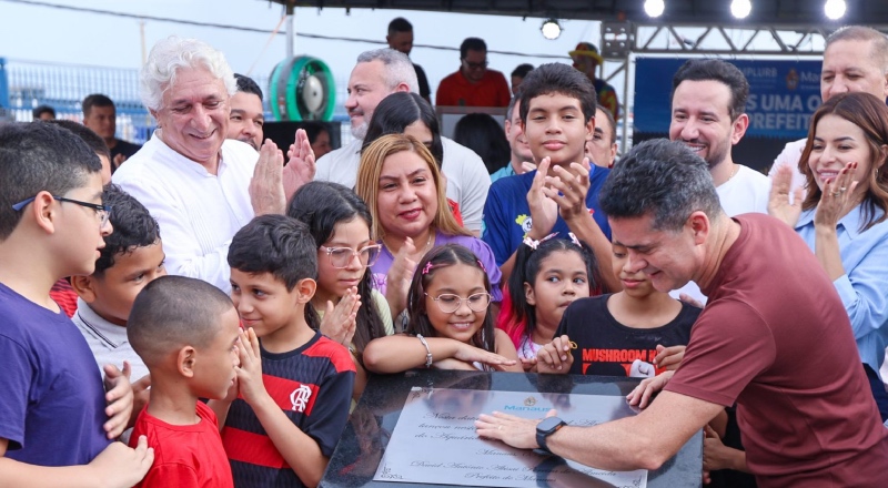 Prefeito David Almeida lança pedra do Aquário de Manaus e novidades