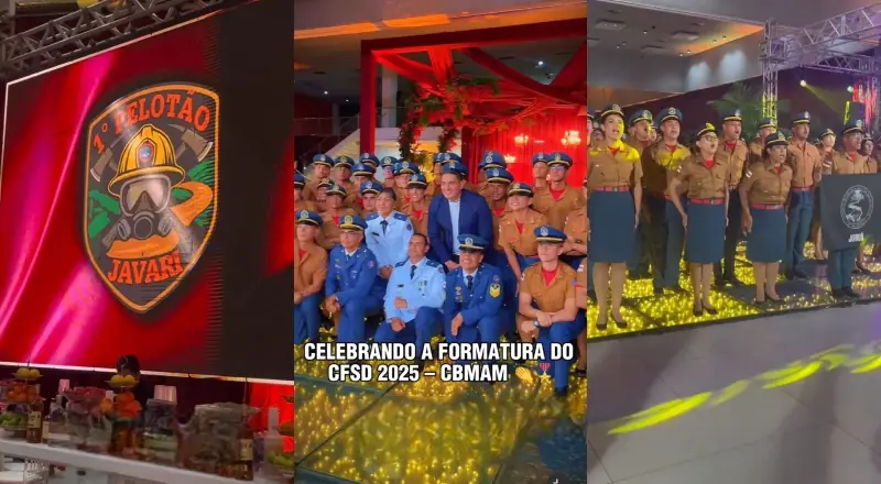 Patrono da turma, Simão Peixoto celebra formatura de bombeiros