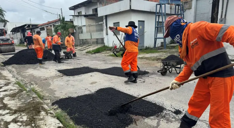 Prefeitura de Manaus leva novo asfalto ao bairro Mauazinho e melhora o tráfego
