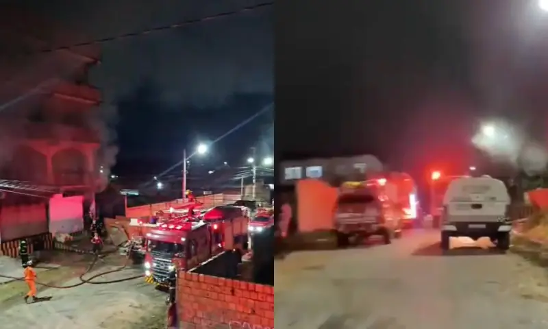 Incêndio em depósito de reciclagem assusta moradores e mobiliza bombeiros