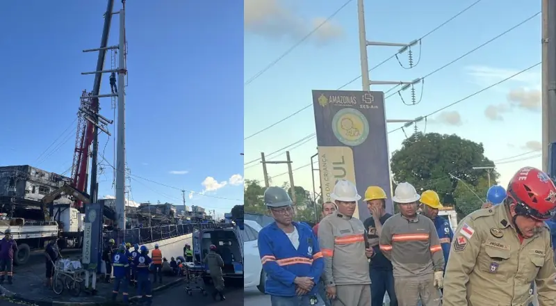 Trabalhador que sofreu queda de 10 metros recebe resgate rápido