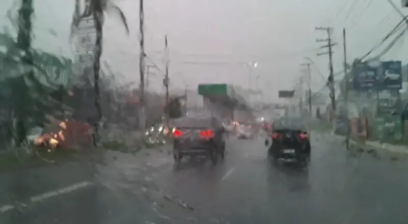 Temporal atinge Manaus neste domingo e gera alertas de risco