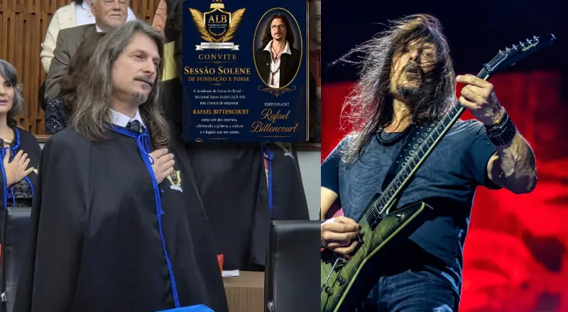 Rafael Bittencourt, guitarrista e compositor, é imortal na ALB