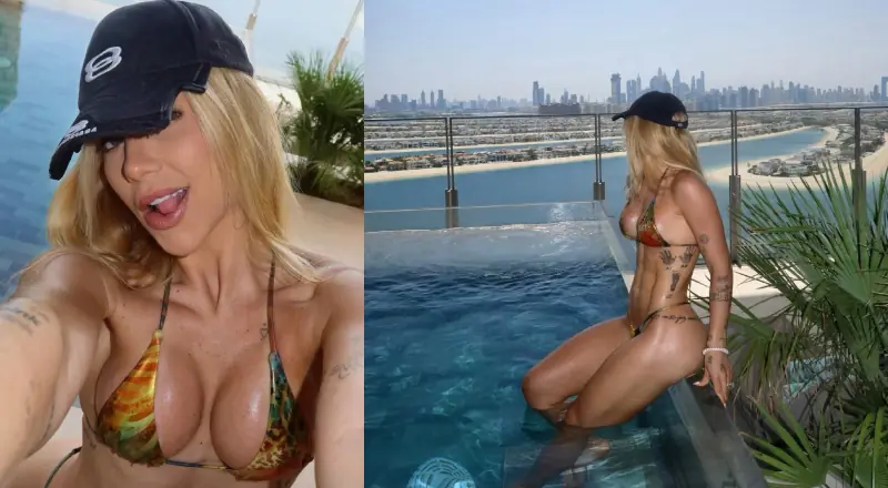 Que paisagem bonita: Virginia encanta em Dubai e Vini Jr sente saudades