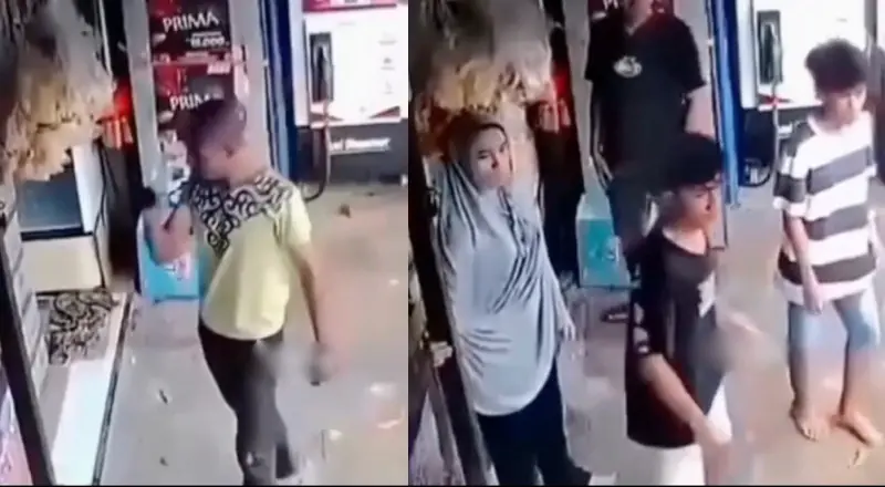 "Bora ver se tu aguenta porrada": jovens protegem loja de agressor