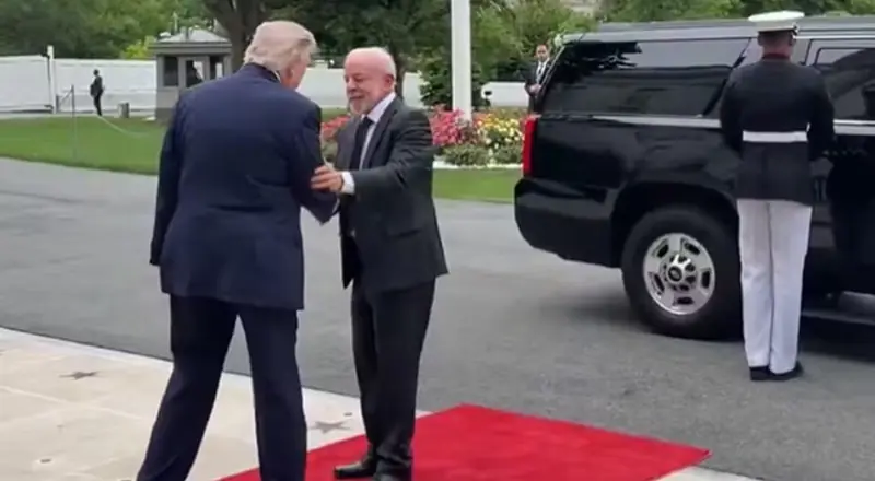 Lula chega à Casa Branca para reunião com Trump e agenda prometedora