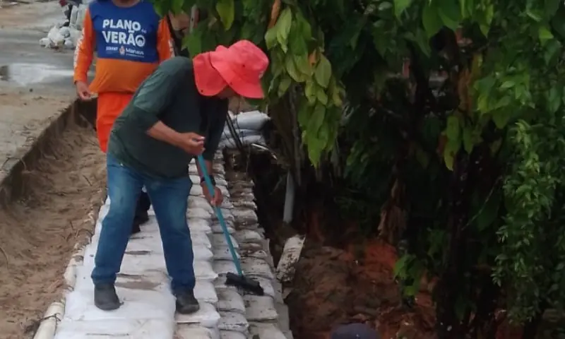 Prefeitura de Manaus avança com obra de contenção no Colônia Aleixo
