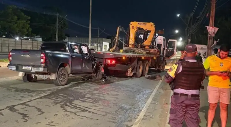 Empresário escapa da morte em acidente de trânsito em Manaus