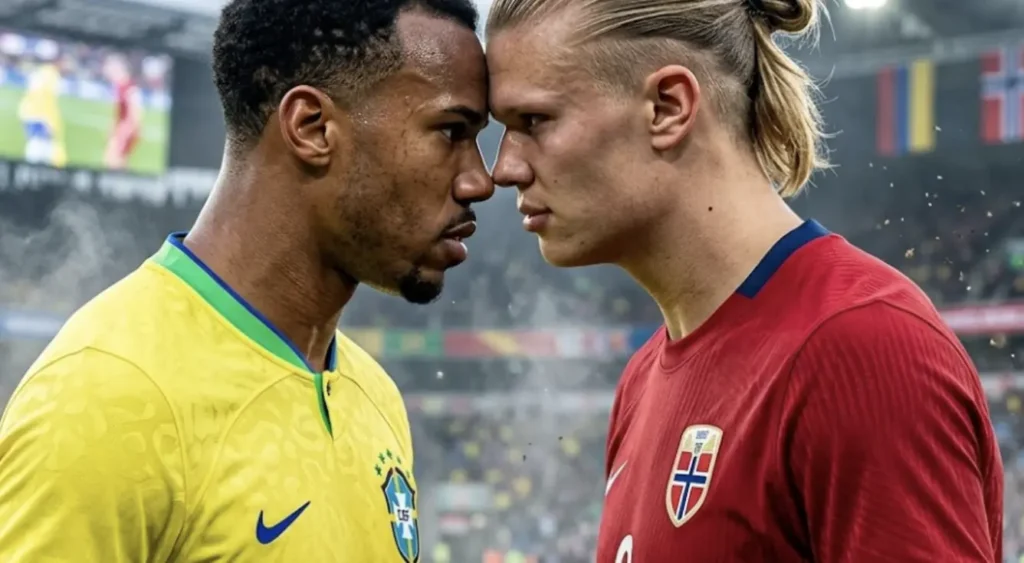 Duelo de gigantes: Brasil pode vencer com Gabriel e Haaland