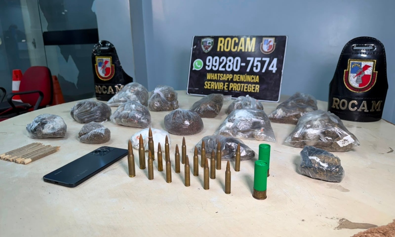 A casa caiu: 'Novinho do corre' preso com drogas e munições
