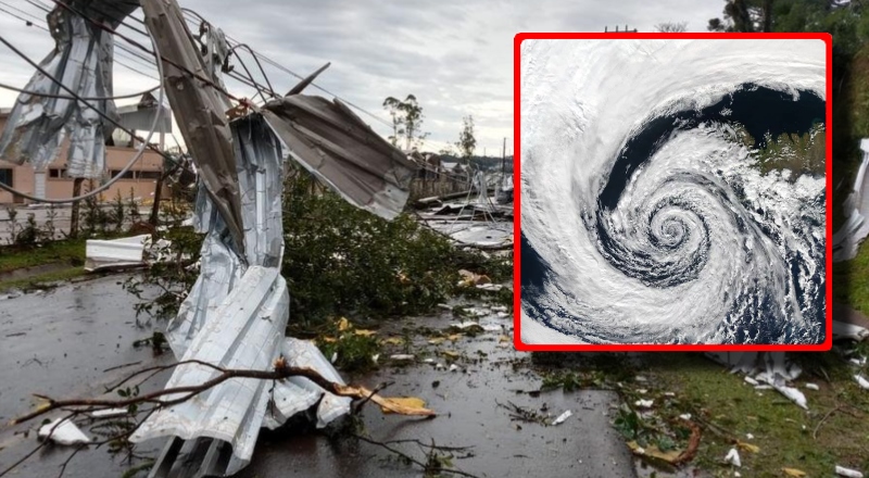 Ciclone pode provocar tempestades e ventos fortes no Sul do Brasil