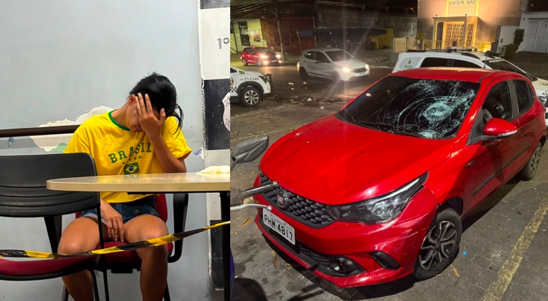 Mulher com sinais de embriaguez atropela jovem e é presa em Manaus