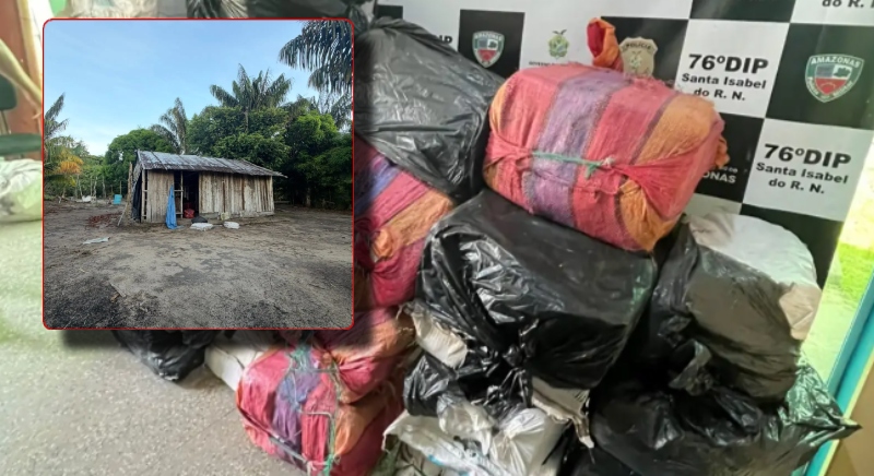 Mais de 1 tonelada de maconha é apreendida em casa no Amazonas