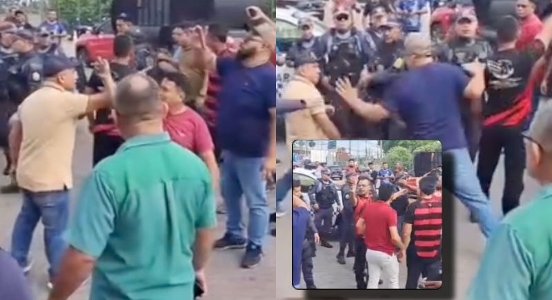 Veja o momento em que protesto na Coca-Cola gera confusão violenta