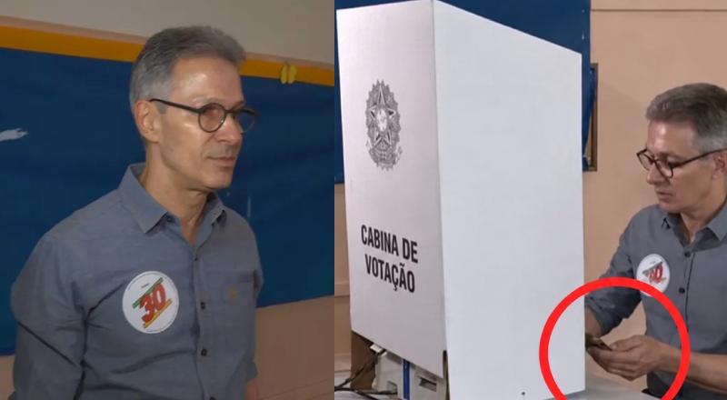 Flagrante nas urnas: Romeu Zema desrespeita regras eleitorais
