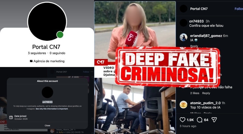 Criminosos: oposição usa Deep Fake para atacar David Almeida