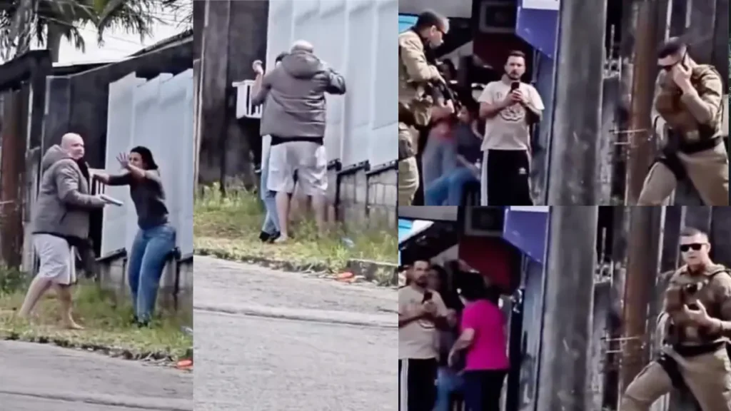 Tudo filmado: mulher salva por PMs em situação de risco