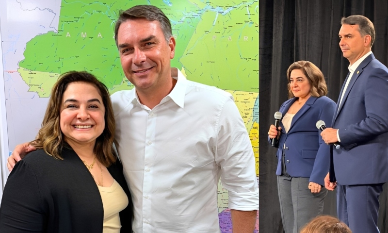 No 2º turno, Flávio Bolsonaro apoia Maria do Carmo no Amazonas